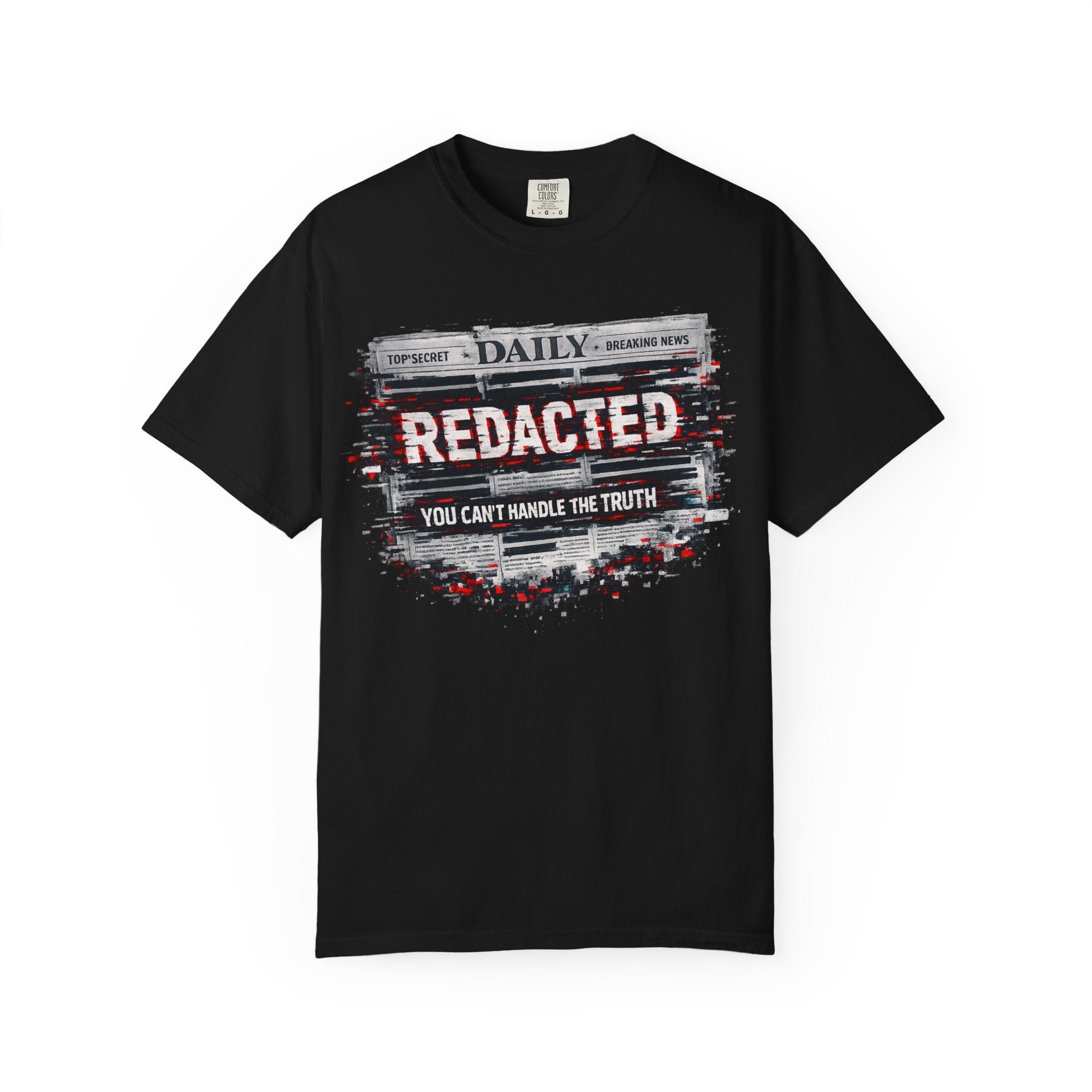 Redacted News Graphic T-Shirt — "REDACTED: You Can't Handle the Truth"