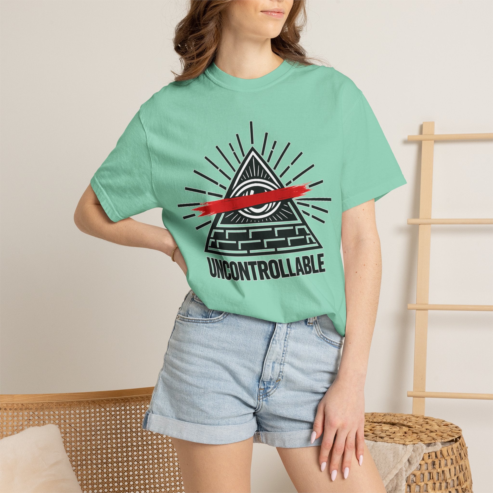 Uncontrollable Pyramid Graphic T-Shirt