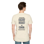 Provocative Graphic T-Shirt — "Blindly Follow the Masses" Back Print