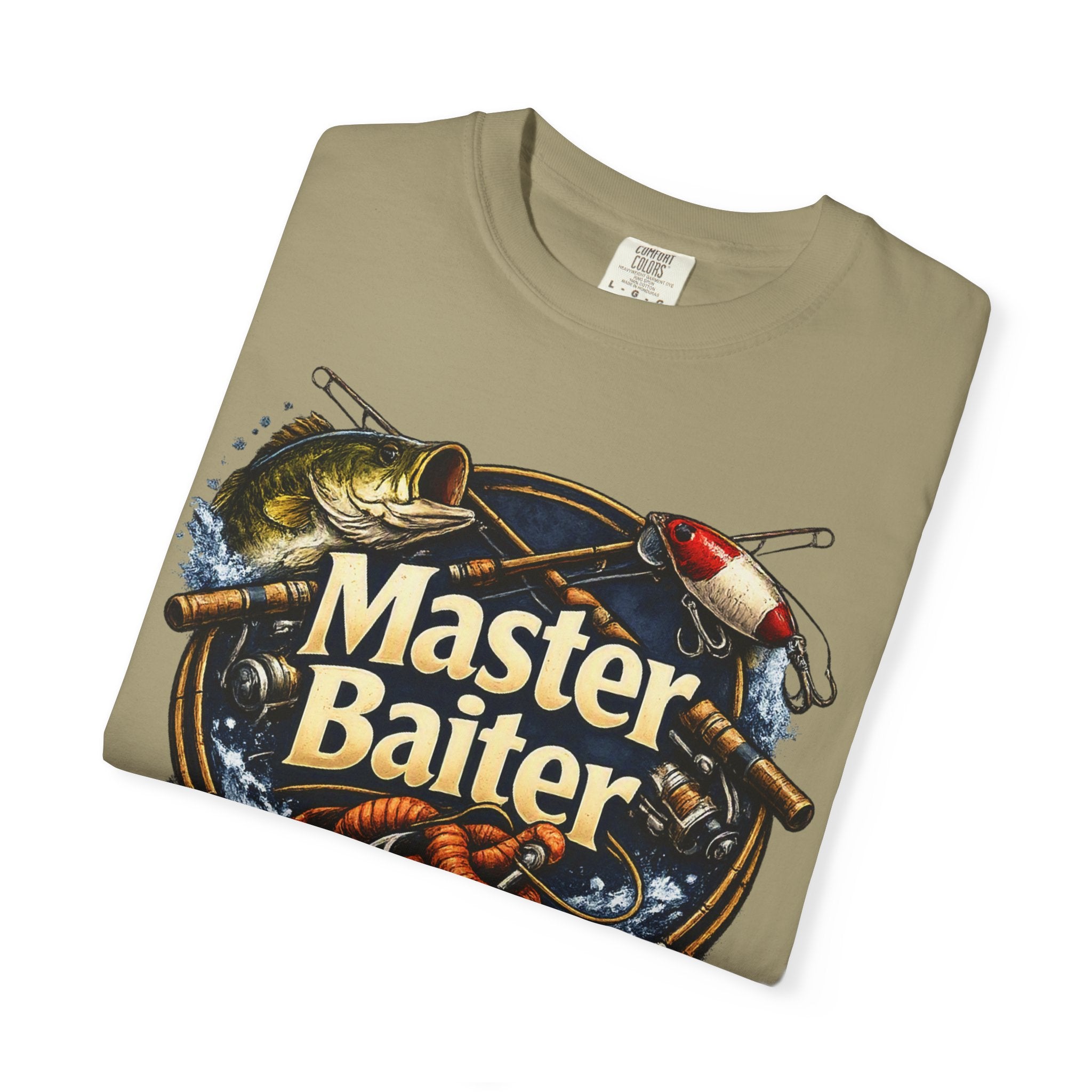 Master Baiter Fishing Satire T-Shirt — “The Bait Whisperer” Graphic Tee