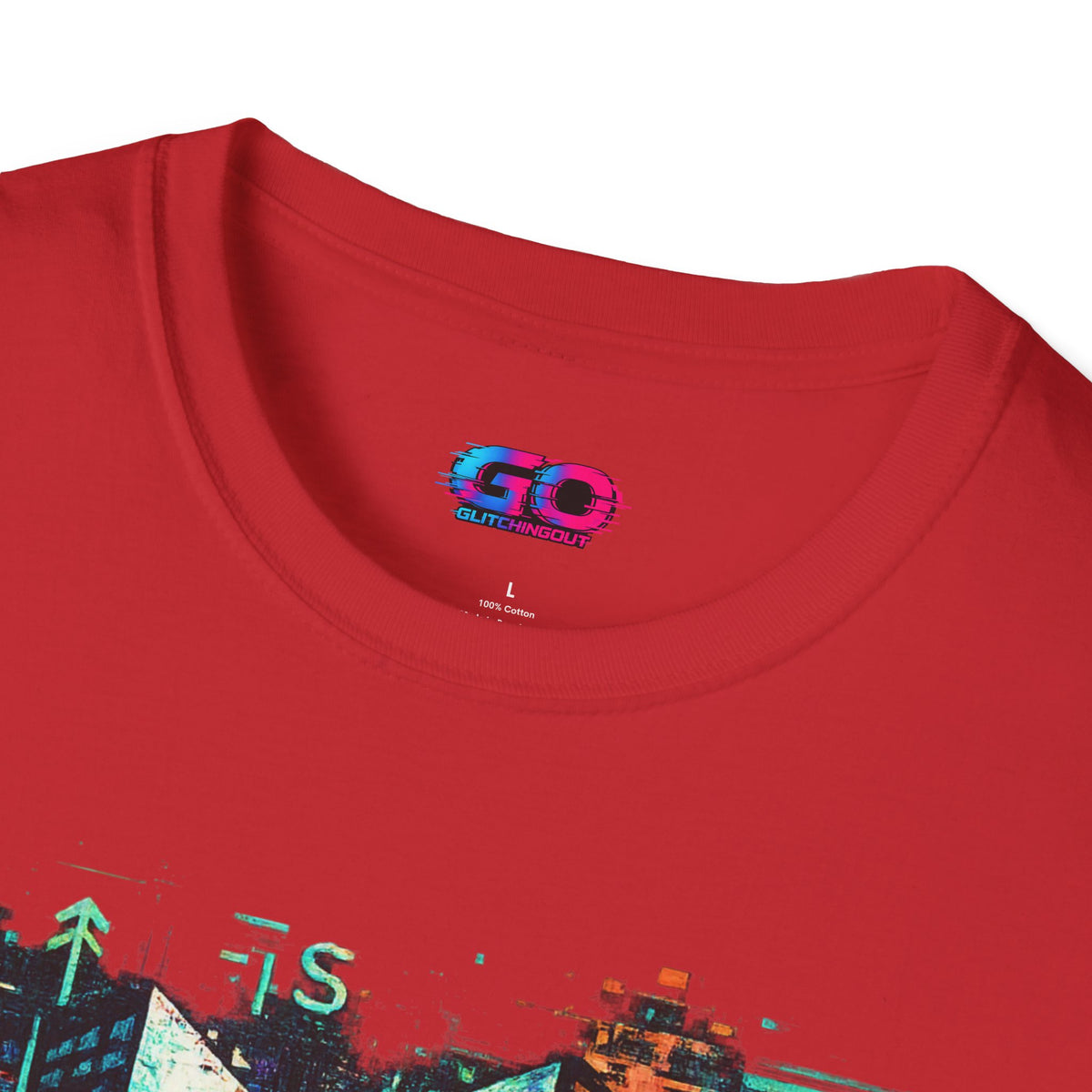 Cyberpunk Cityscape T‑Shirt — Neon Tokyo Skyline Graphic Tee