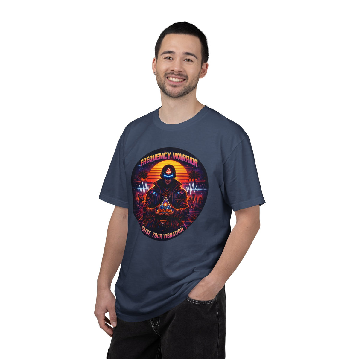 Frequency Warrior — Raise Your Vibration Graphic T-Shirt