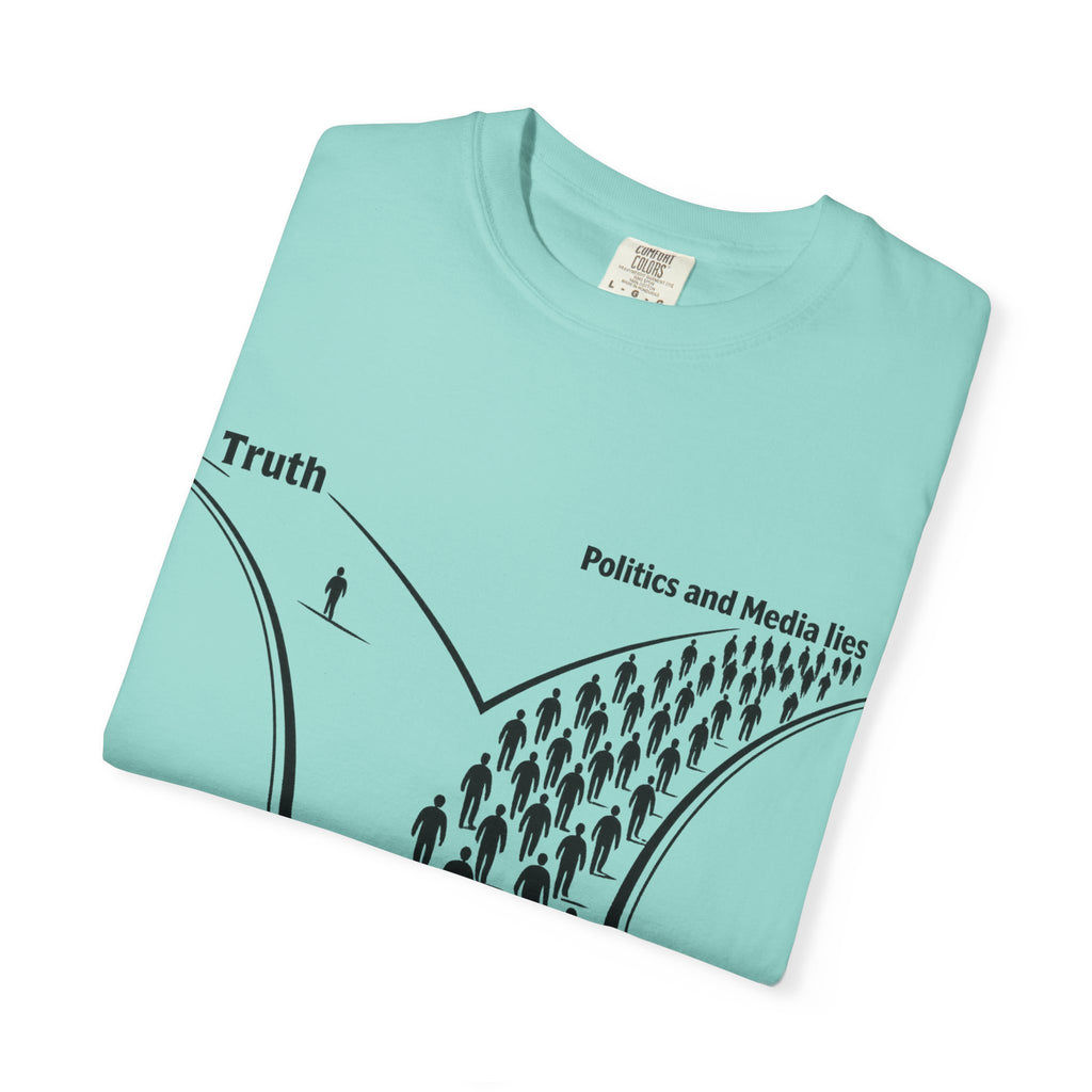 Truth vs. Crowd Graphic T-Shirt — "When it doesn't feel right, go left."