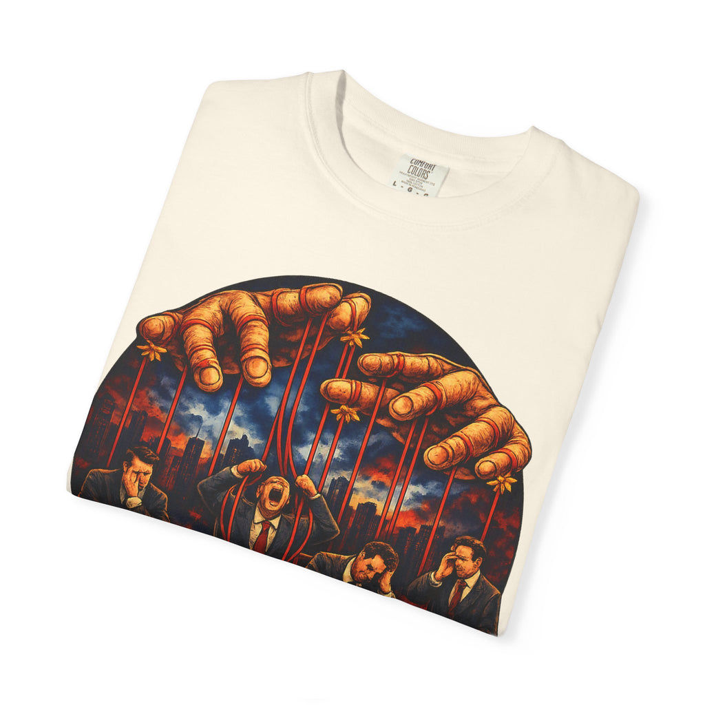 'Corporate Puppets' Satire Graphic T-Shirt