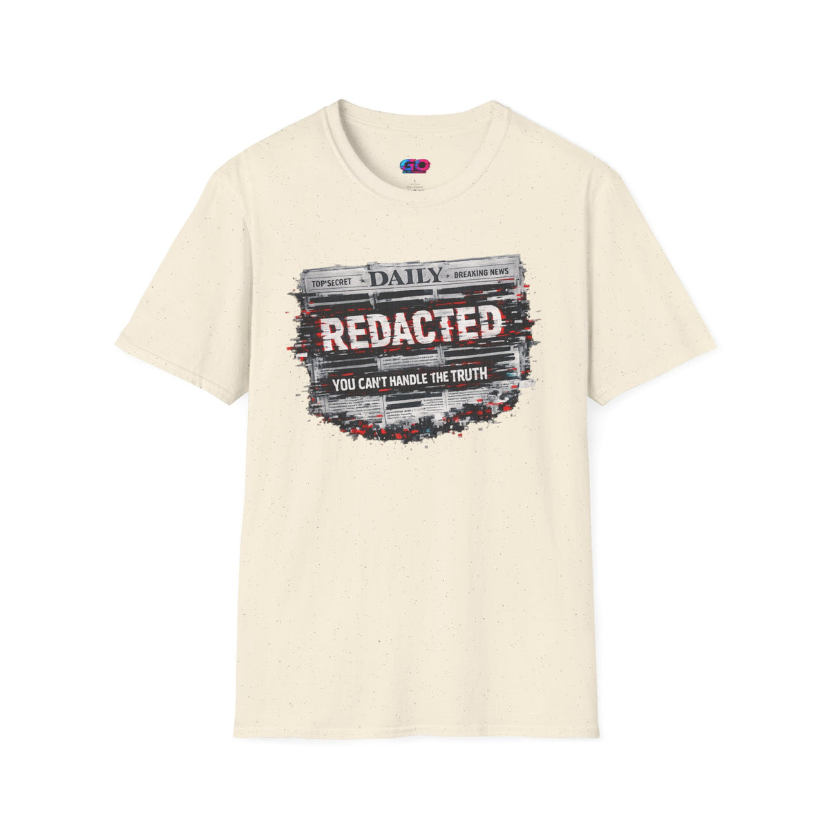 Redacted News Graphic T-Shirt — "REDACTED: You Can't Handle the Truth"