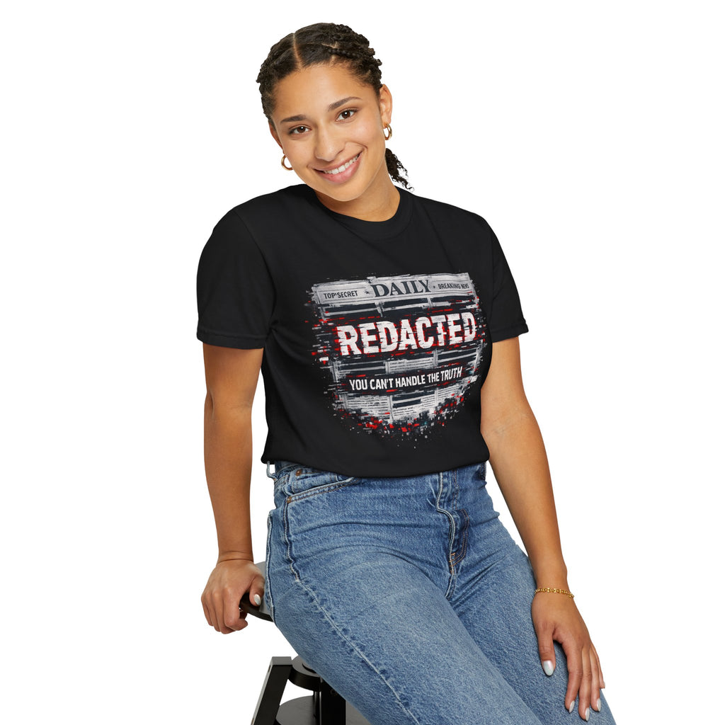 Redacted News Graphic T-Shirt — "REDACTED: You Can't Handle the Truth"