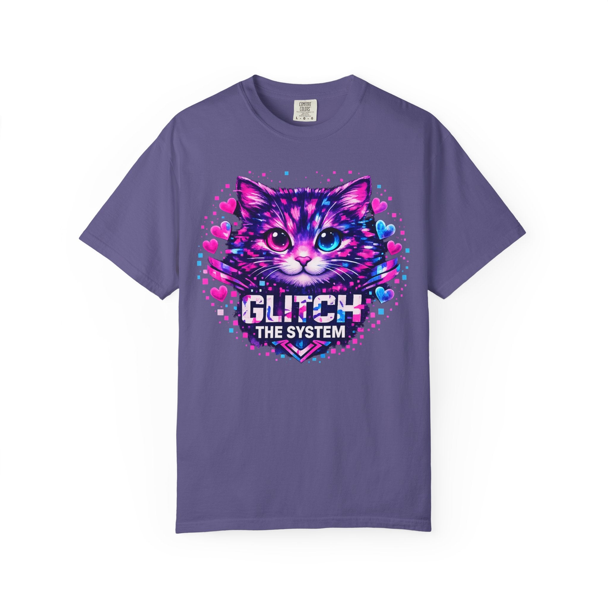 Glitch the System Cat T-Shirt