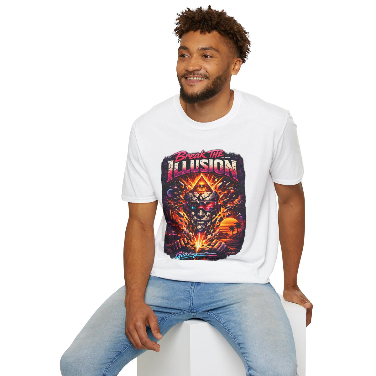 Break the Illusion Graphic T-Shirt — Psychedelic Tee