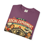 T-Shirt — "It's a Social Experiment" Retro Surveillance Graphic Tee