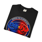 Dupify Graphic T-Shirt — "Keeping the Illusion Alive" Retro Logo Satire Tee
