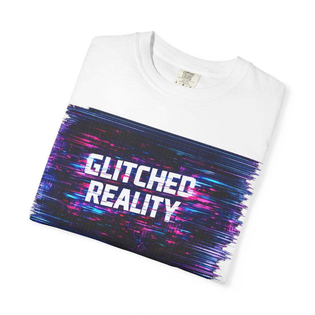 Glitched Reality V2 T‑Shirt — Retro Cyberpunk Digital Distortion Tee