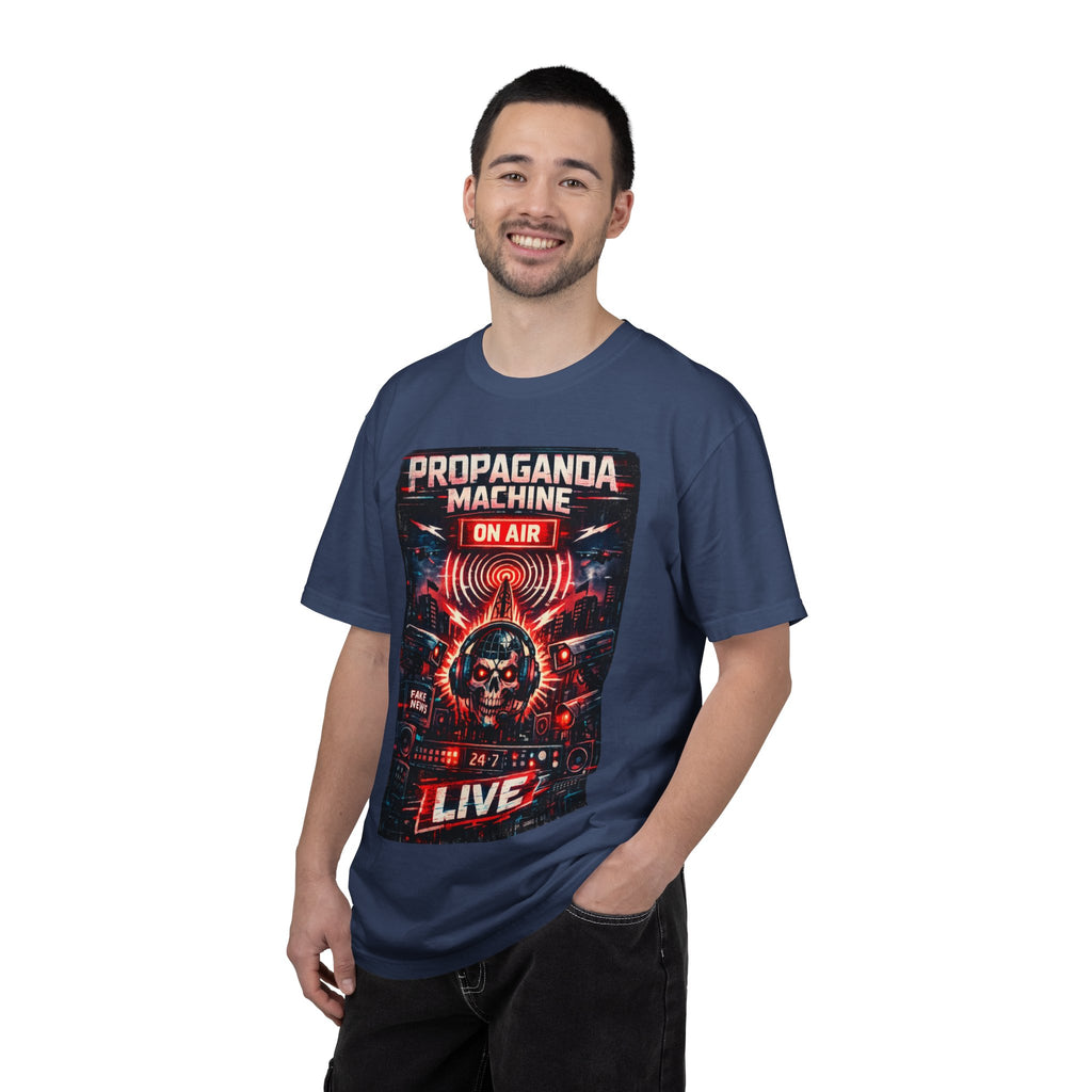 Propaganda Machine Live T-Shirt — Retro Radio Skull Graphic Tee