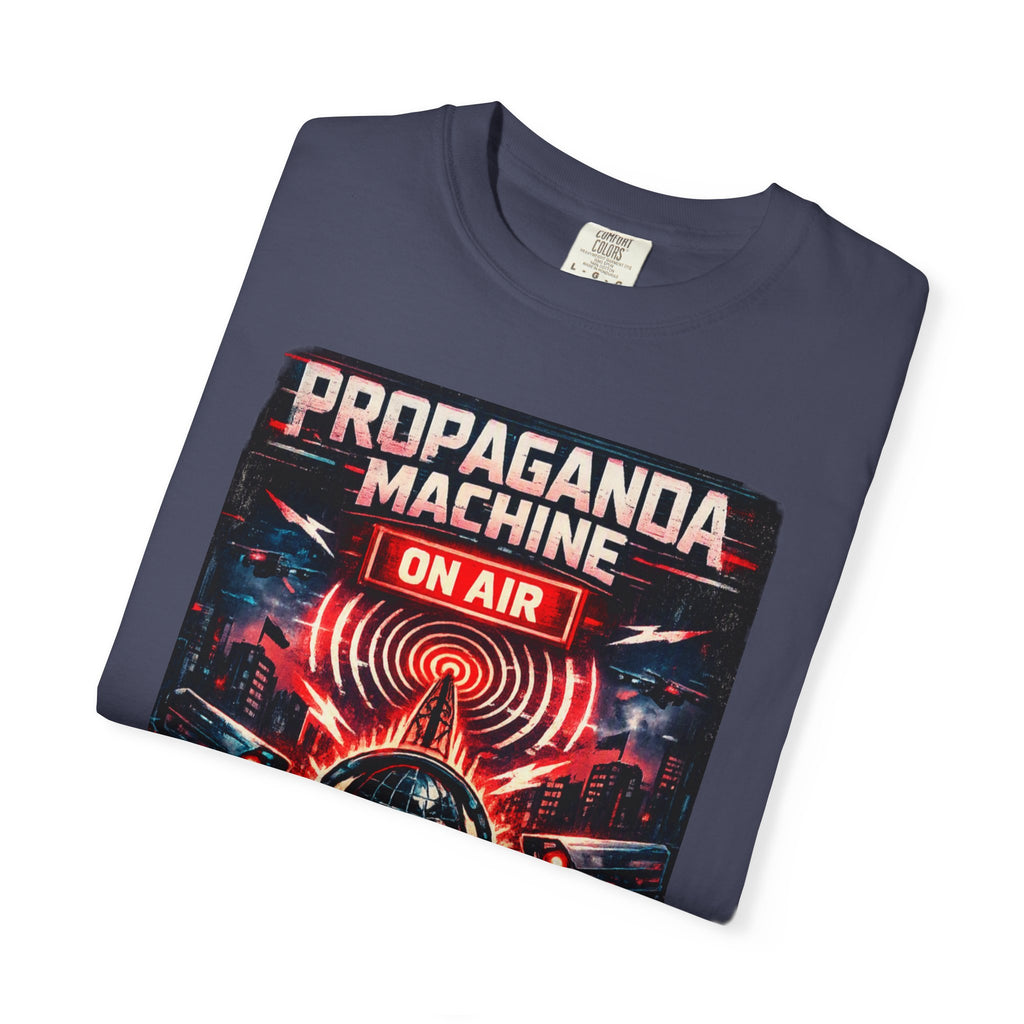 Propaganda Machine Live T-Shirt — Retro Radio Skull Graphic Tee