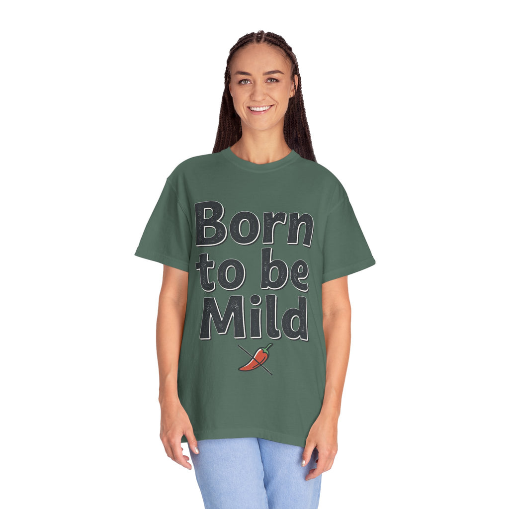 T-Shirt — "Born to be Mild" Funny Chili Pepper Graphic Tee