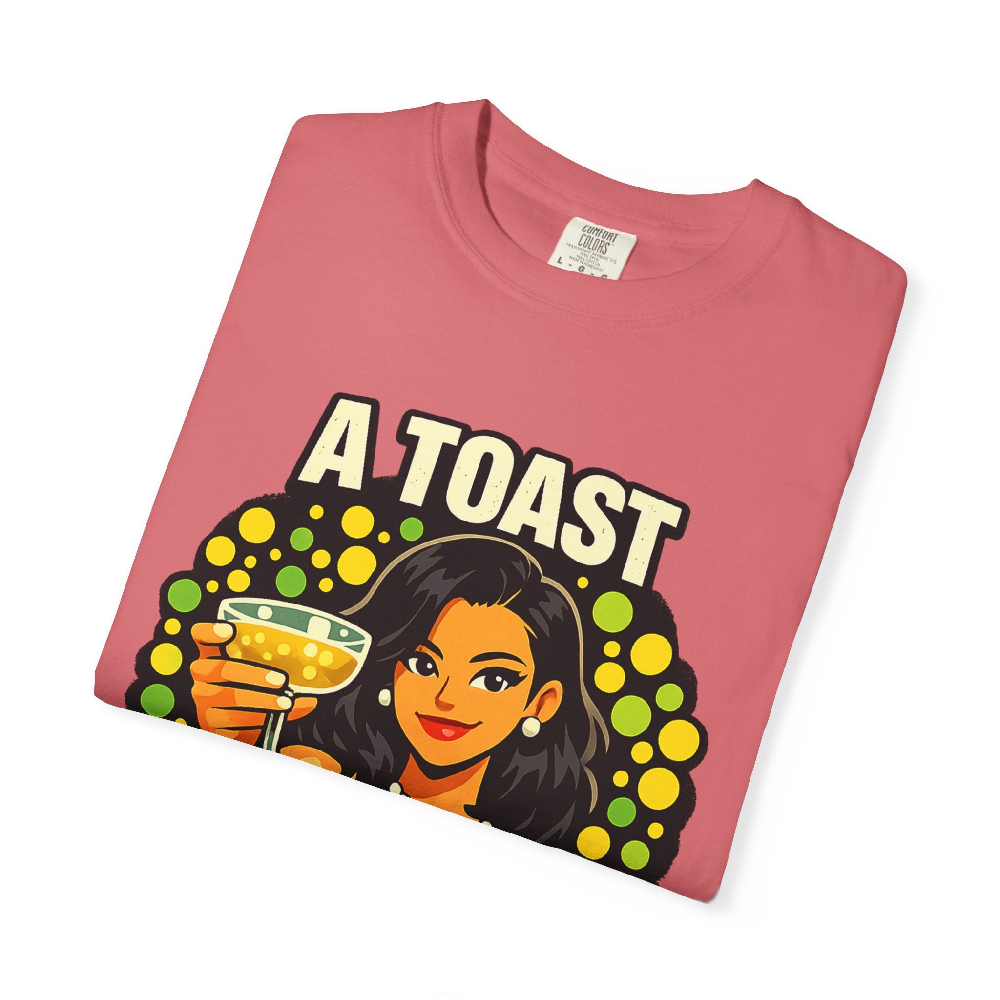 Vintage 'A Toast to All the Free Thinkers' Graphic T-Shirt