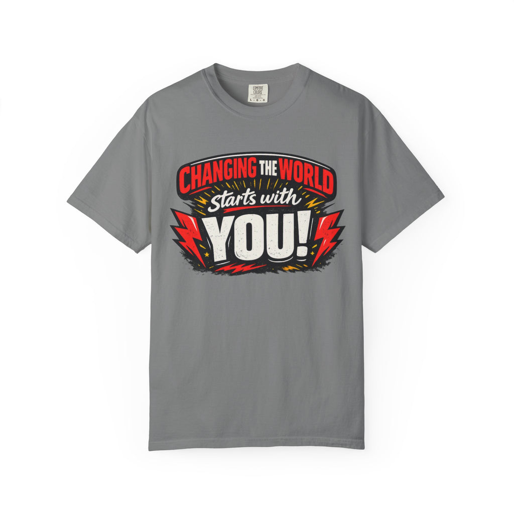 "Changing the World Starts with You" Motivational T-shirt