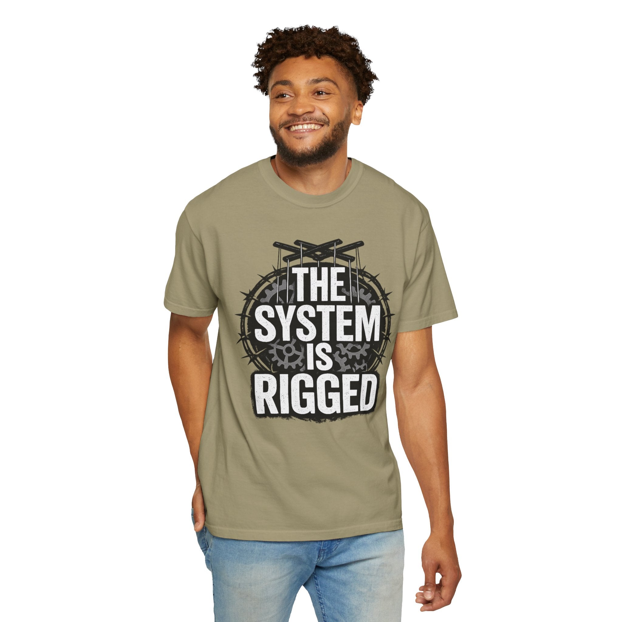 The System Is Rigged T-Shirt — Political Protest Graphic Tee