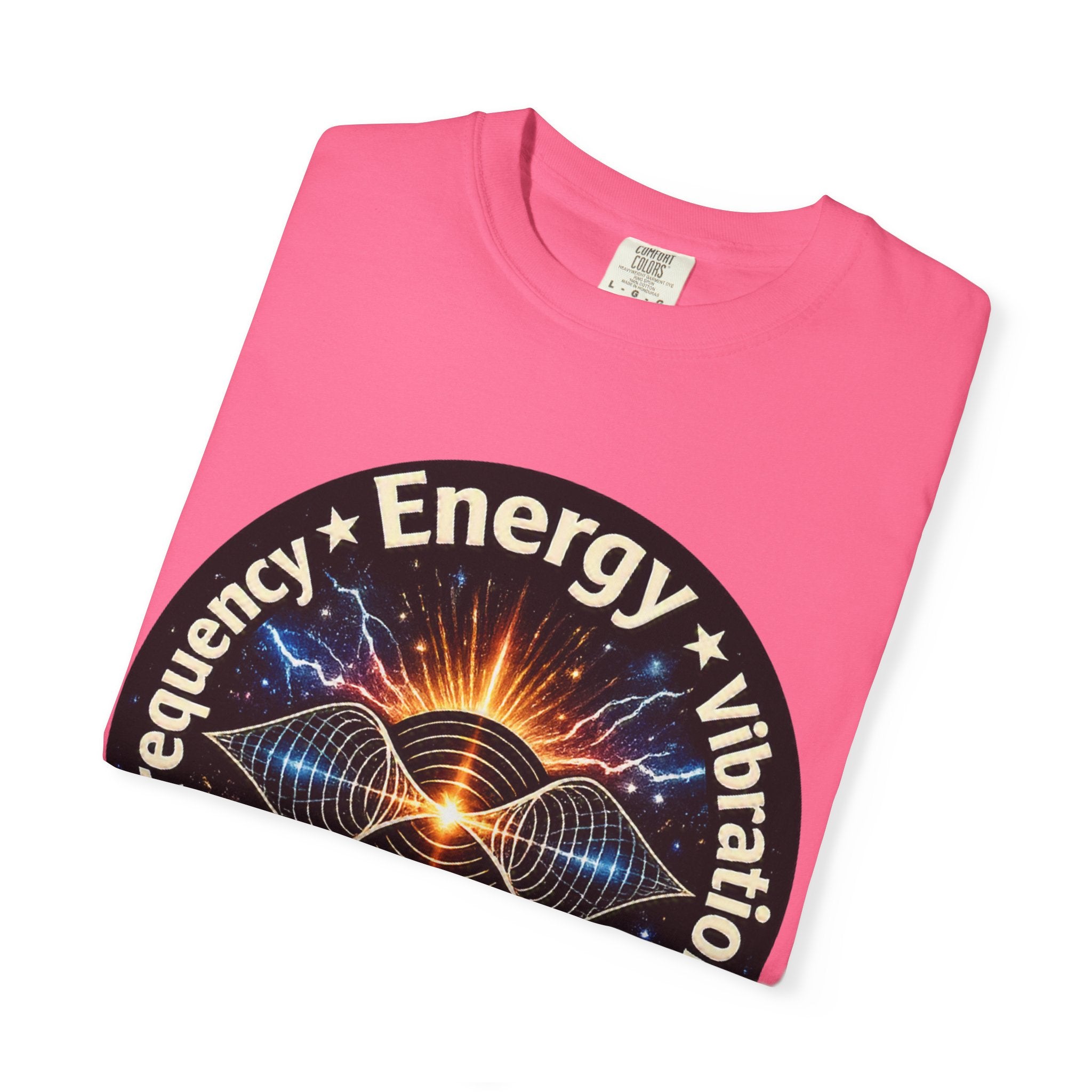 Energy & Vibration T-Shirt — "Frequency is Life" Spiritual Graphic Tee