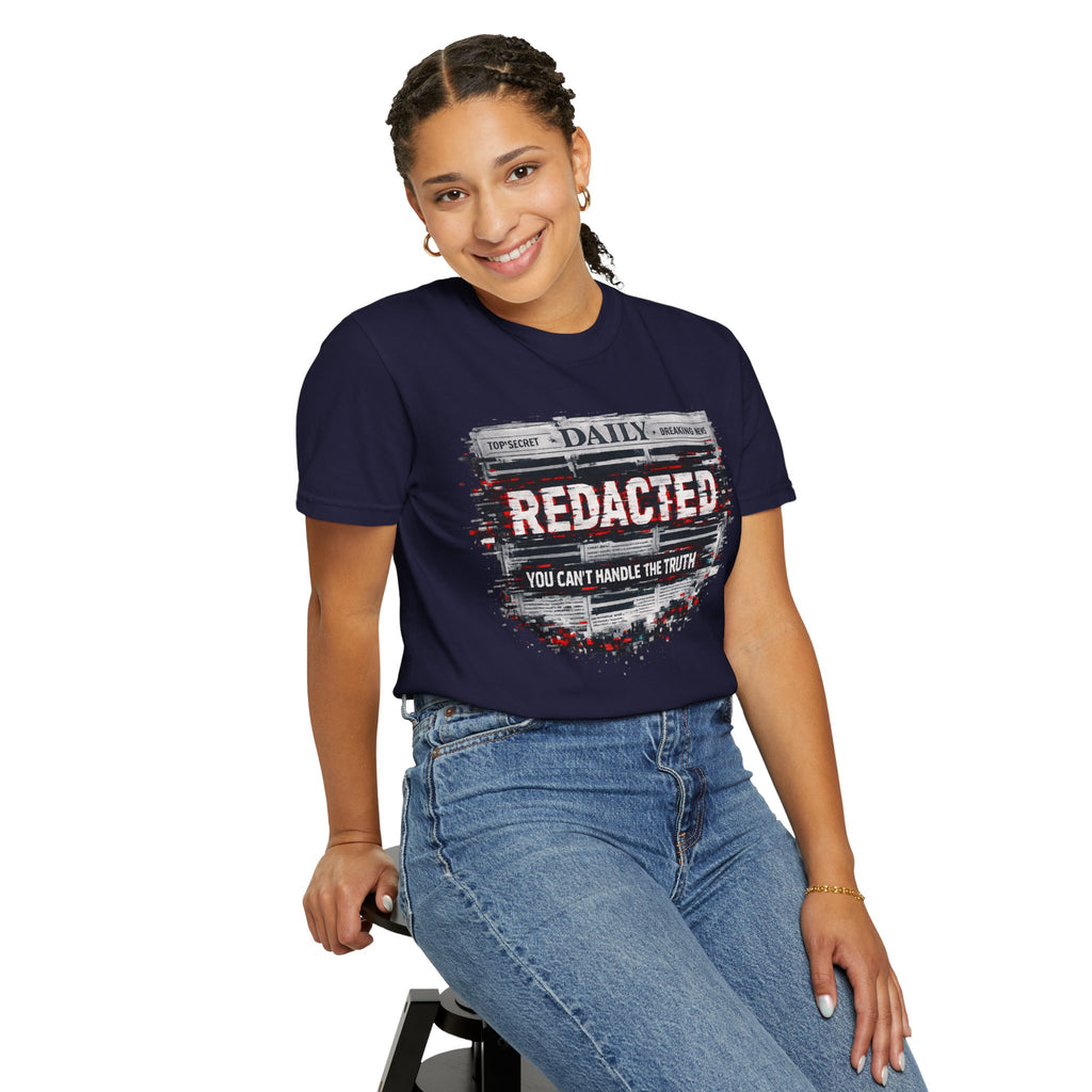 Redacted News Graphic T-Shirt — "REDACTED: You Can't Handle the Truth"