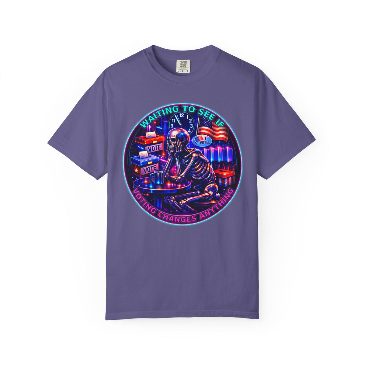 "Waiting to See If Voting Changes Anything." — Graphic T-Shirt