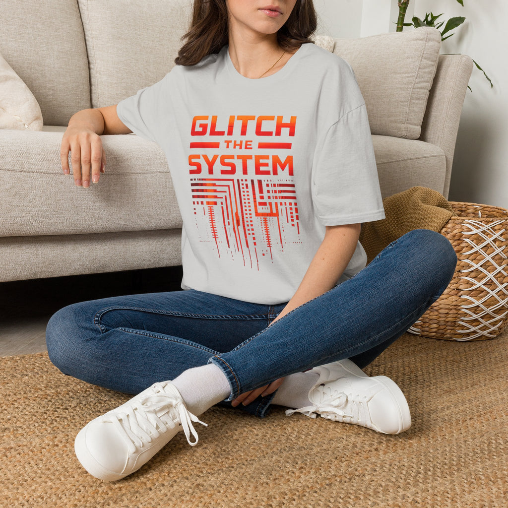 Glitch the System V4 T-Shirt — Retro Circuit Tech Graphic Tee