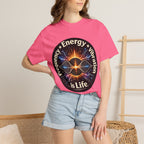 Energy & Vibration T-Shirt — "Frequency is Life" Spiritual Graphic Tee