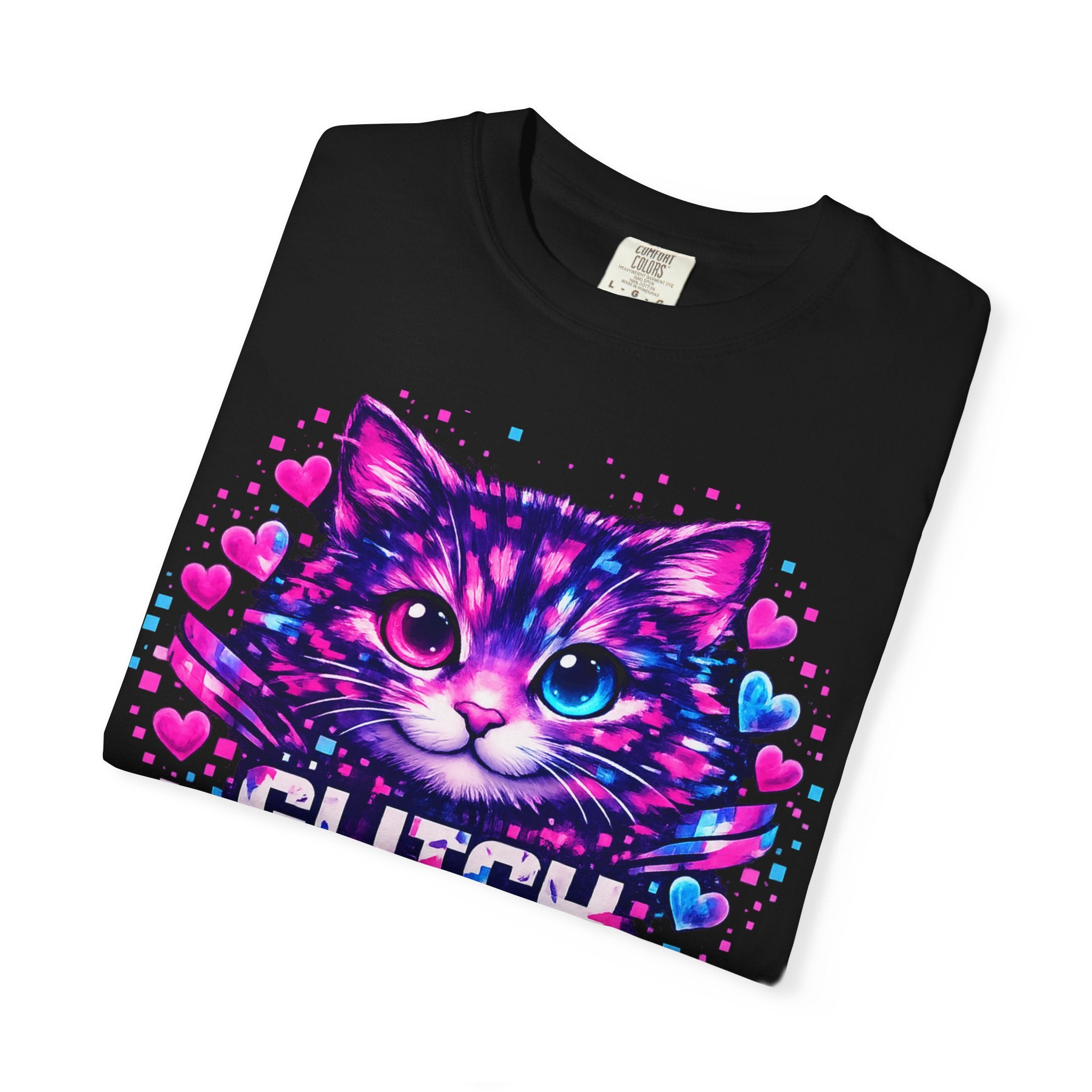 Glitch the System Cat T-Shirt
