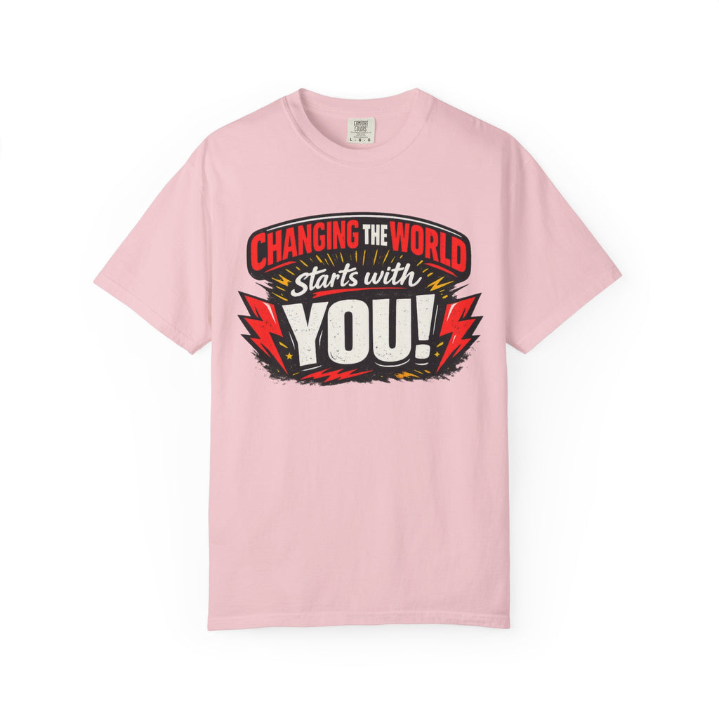 "Changing the World Starts with You" Motivational T-shirt