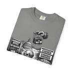 Graphic Tee — "Waiting for the Government to End Corruption" Political Skeletal Design