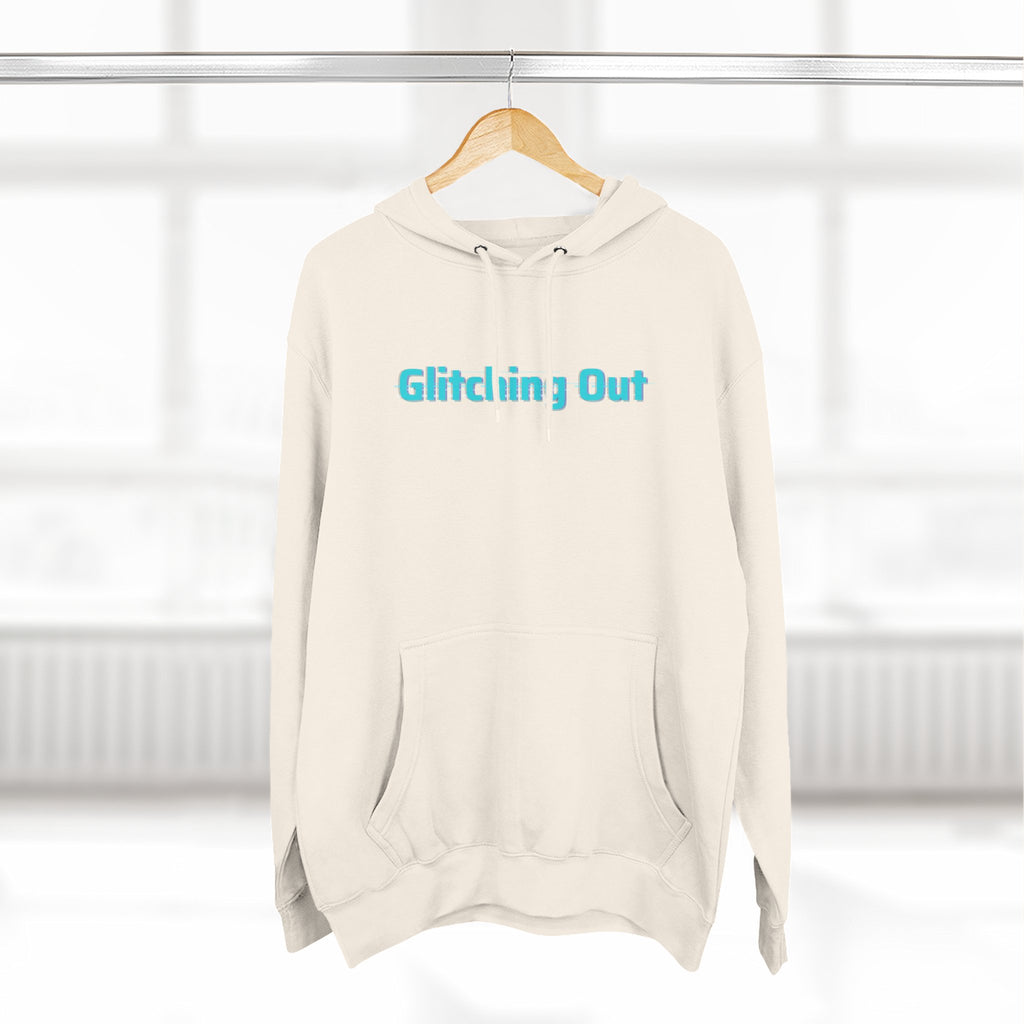 Hoodie — "Glitching Out" Geometric Retro Tech Graphic Hoodie