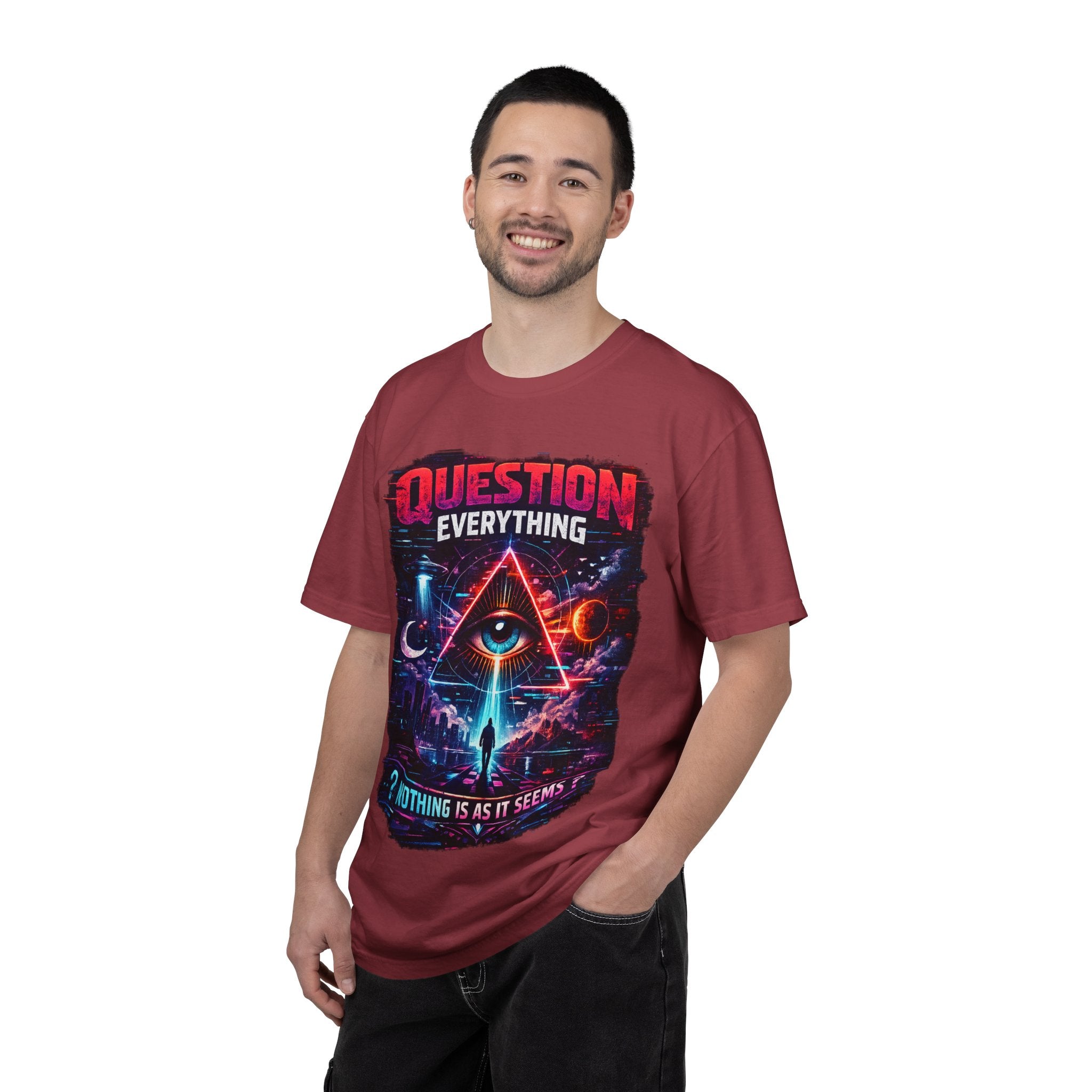 Question Everything T-Shirt — Mystical All-Seeing Eye Graphic Tee