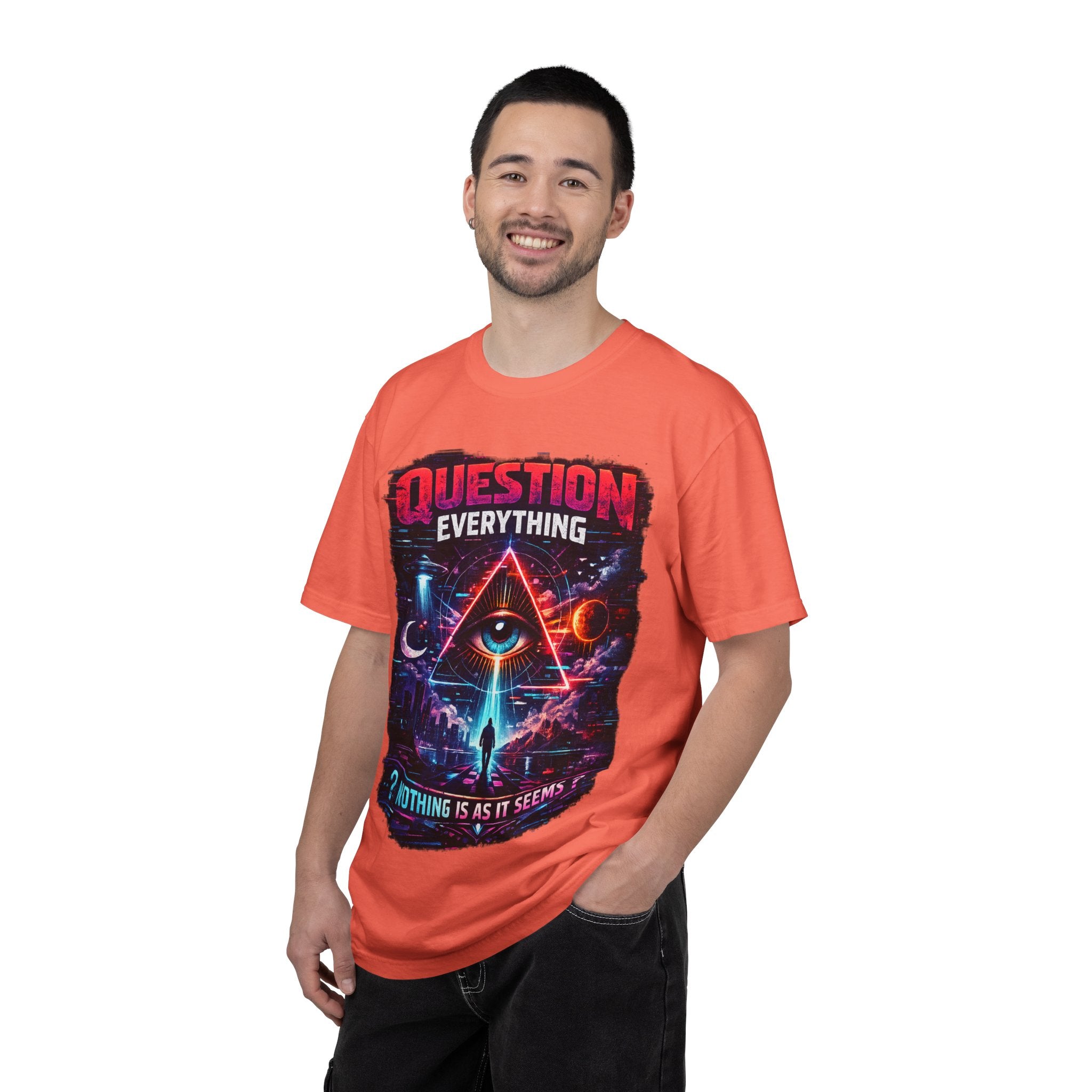 Question Everything T-Shirt — Mystical All-Seeing Eye Graphic Tee