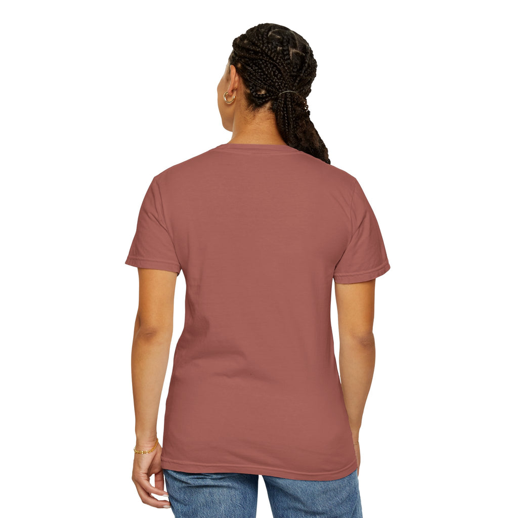 Glitchy Graphic T-Shirt — Retro Glitch Text Tee (Front "GO", Back "Glitchy")