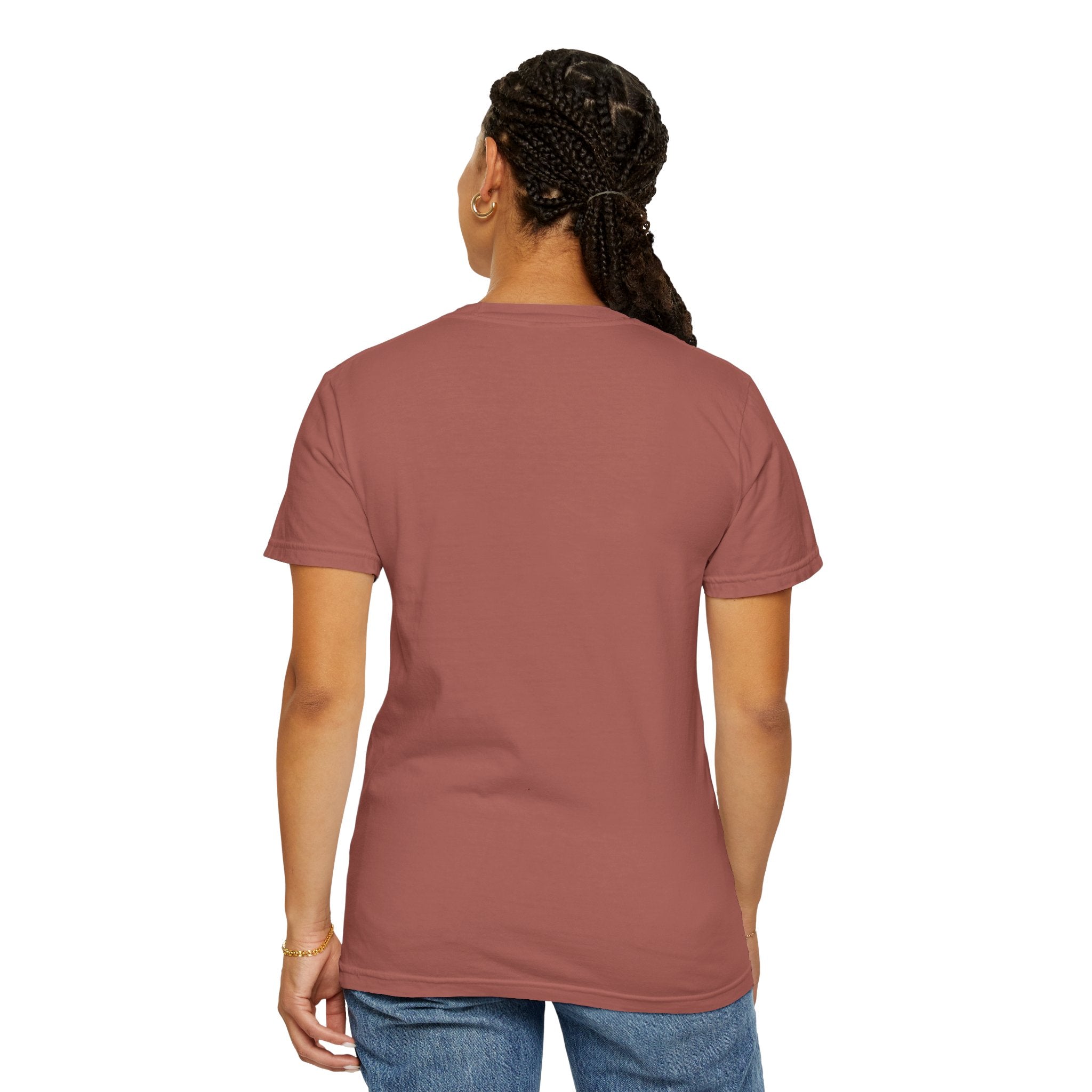 Glitchy Graphic T-Shirt — Retro Glitch Text Tee (Front "GO", Back "Glitchy")