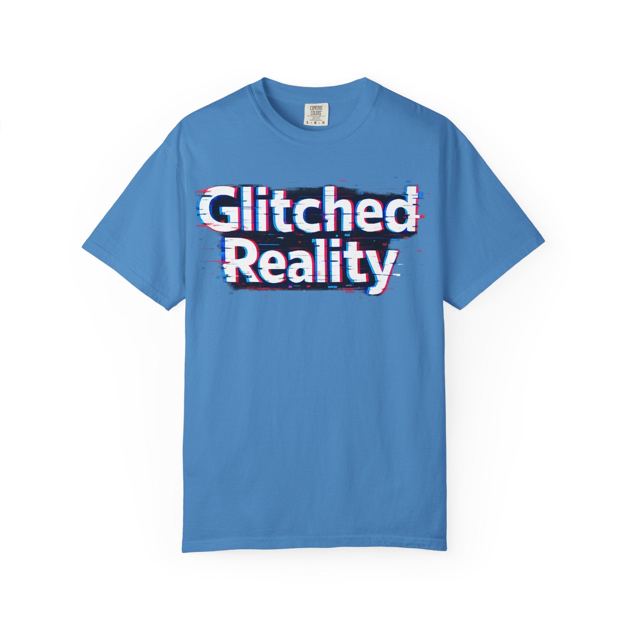 Glitched Reality T‑Shirt — Retro Glitch Graphic Tee with "Glitched Reality" Text