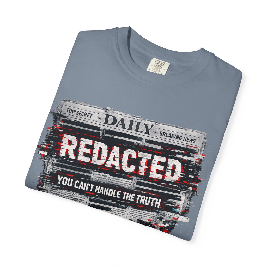 Redacted News Graphic T-Shirt — "REDACTED: You Can't Handle the Truth"