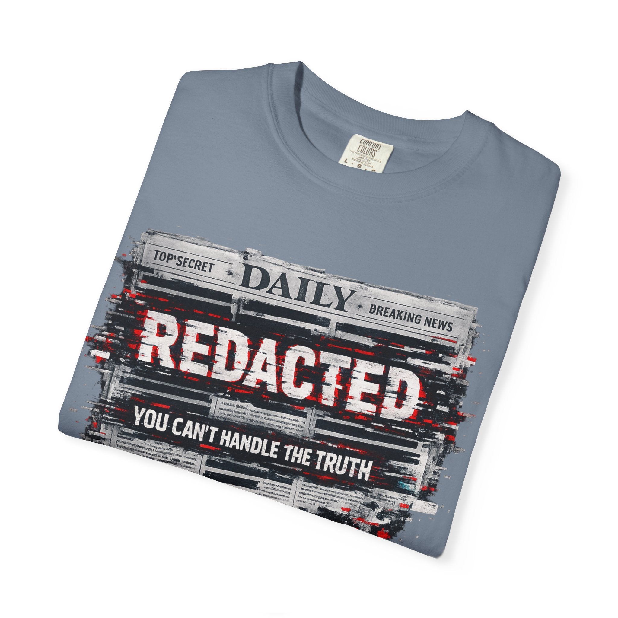 Redacted News Graphic T-Shirt — "REDACTED: You Can't Handle the Truth"