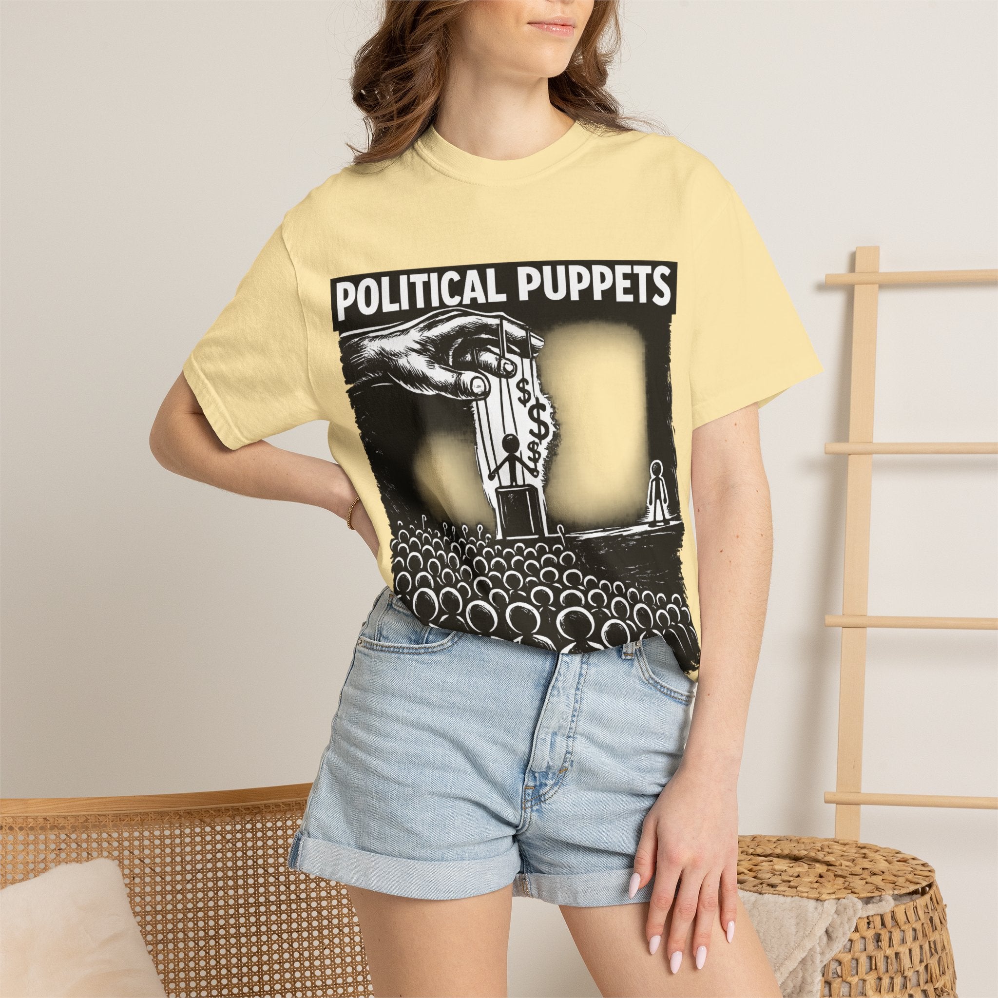 Political Puppets T-Shirt — Anti-Establishment Graphic Tee