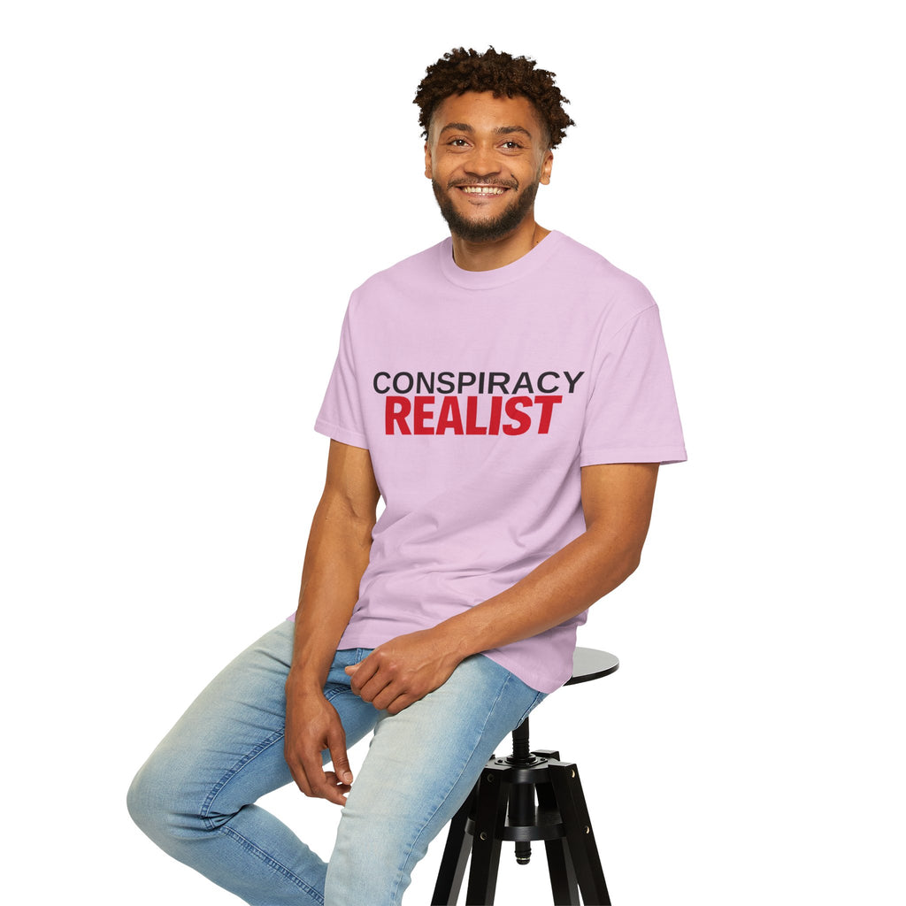 Conspiracy Realist T-Shirt — Bold Graphic Statement Tee