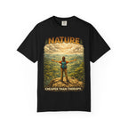Nature Cheaper Than Therapy T-Shirt — Hiking Outdoors Graphic Tee