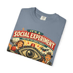 T-Shirt — "It's a Social Experiment" Retro Surveillance Graphic Tee
