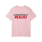 Conspiracy Realist T-Shirt — Bold Graphic Statement Tee