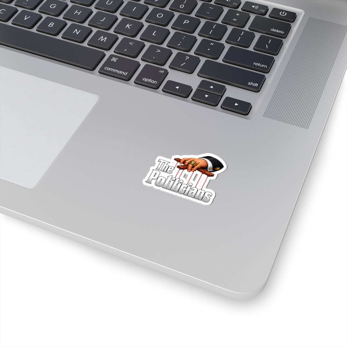 The Politicians Sticker — Anti-Corruption Puppet-Master Kiss-Cut Decal