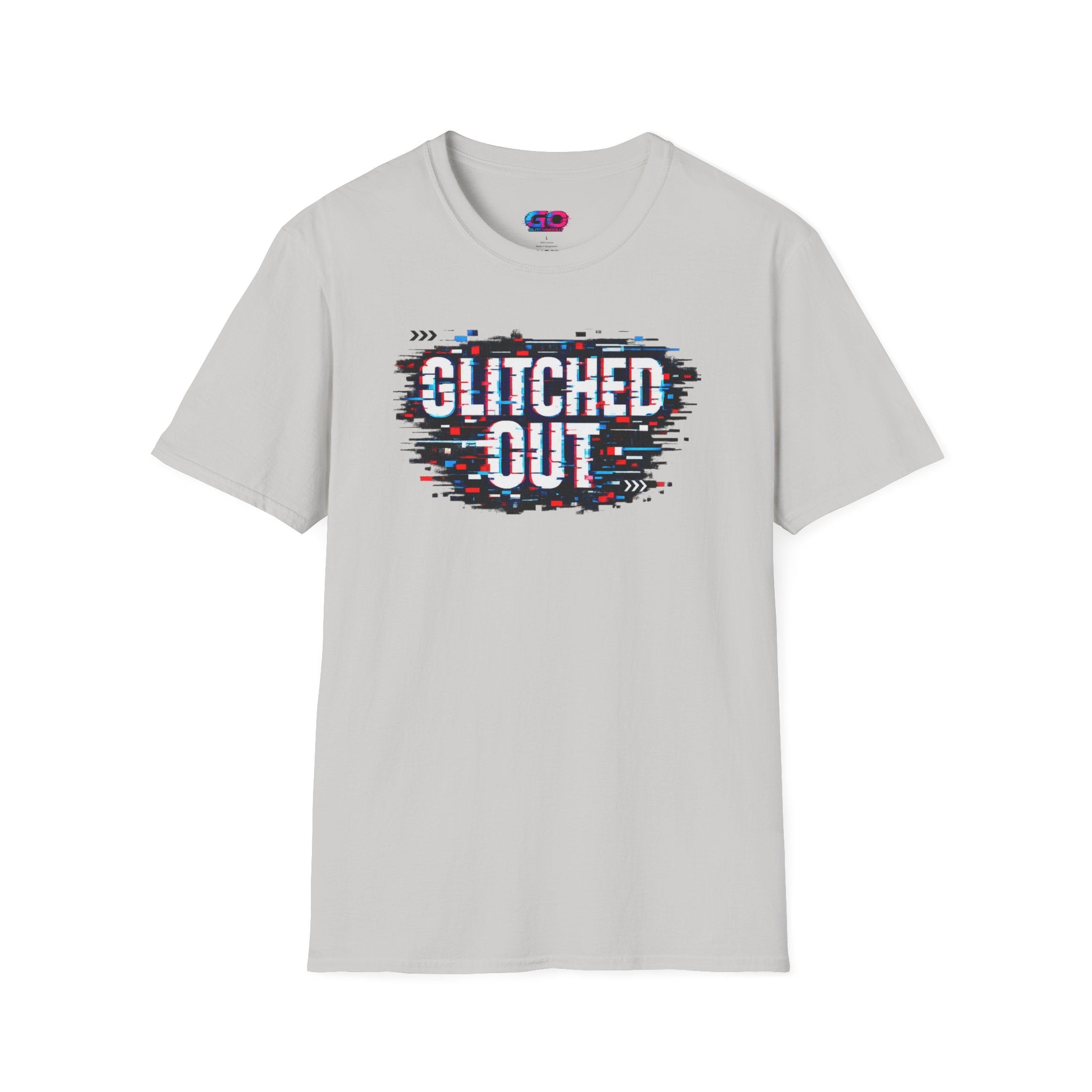 Glitched Out T-Shirt — Retro Glitch Graphic Tee
