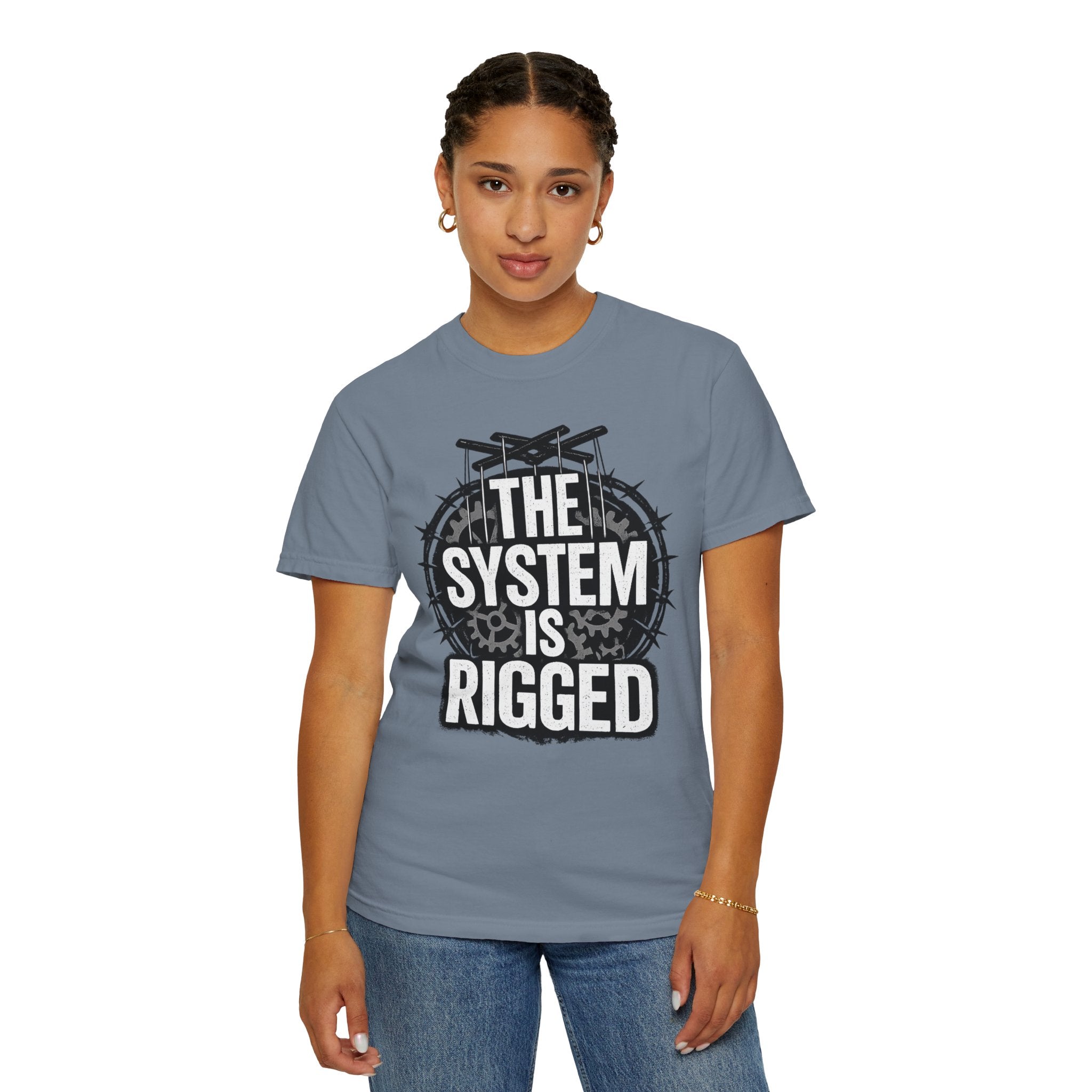The System Is Rigged T-Shirt — Political Protest Graphic Tee