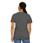 Glitchy Graphic T-Shirt — Retro Glitch Text Tee (Front "GO", Back "Glitchy")