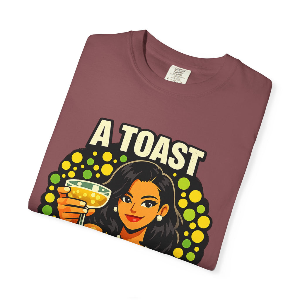 Vintage 'A Toast to All the Free Thinkers' Graphic T-Shirt