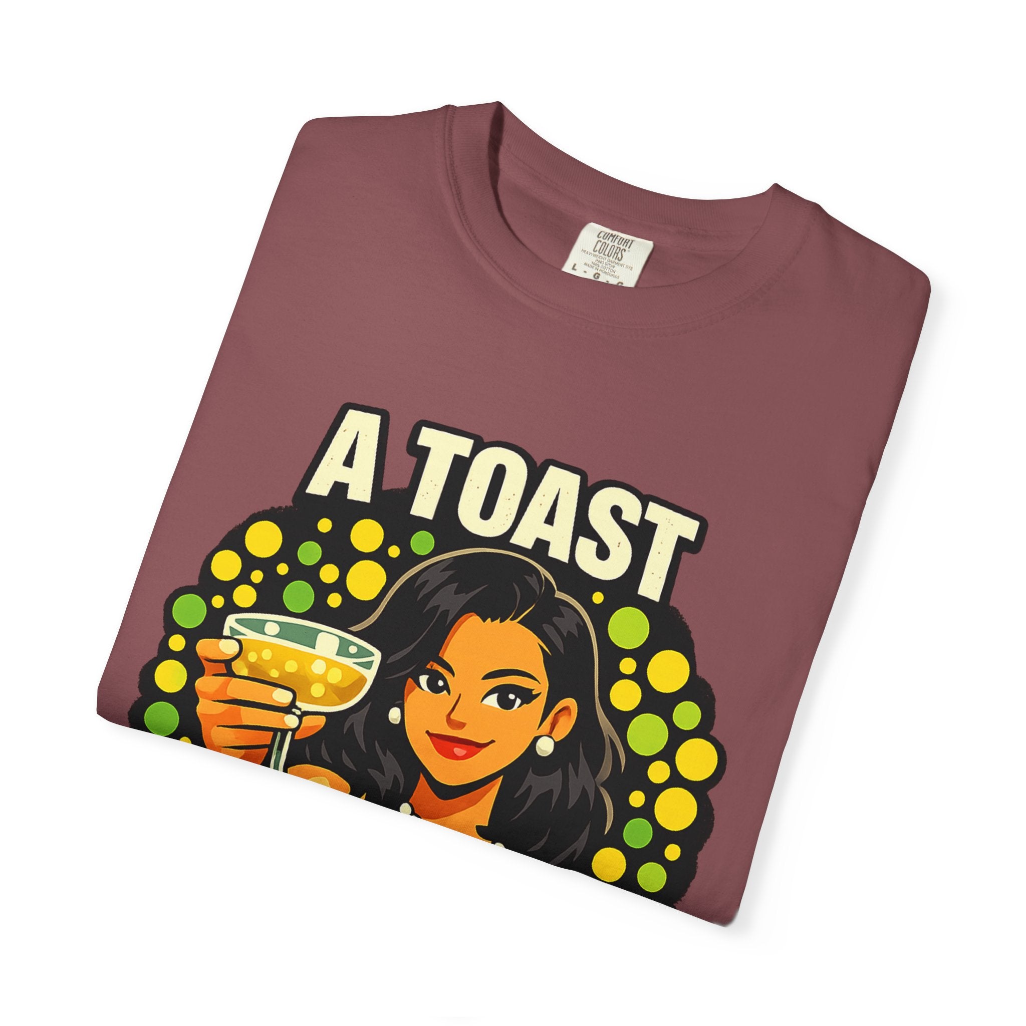 Vintage 'A Toast to All the Free Thinkers' Graphic T-Shirt