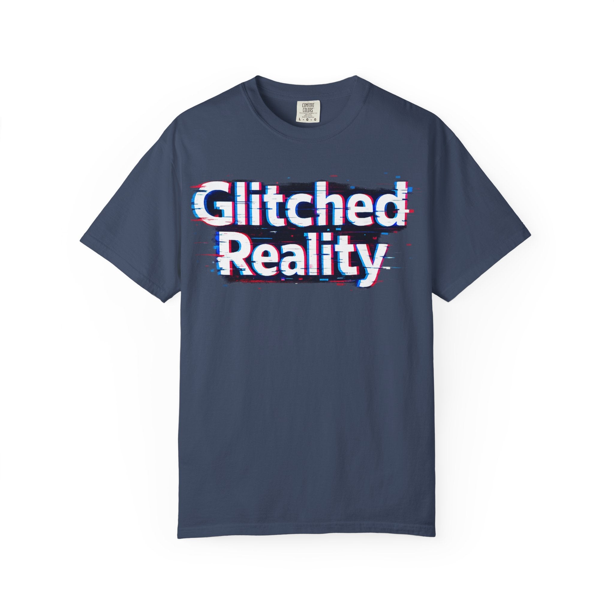 Glitched Reality T‑Shirt — Retro Glitch Graphic Tee with "Glitched Reality" Text