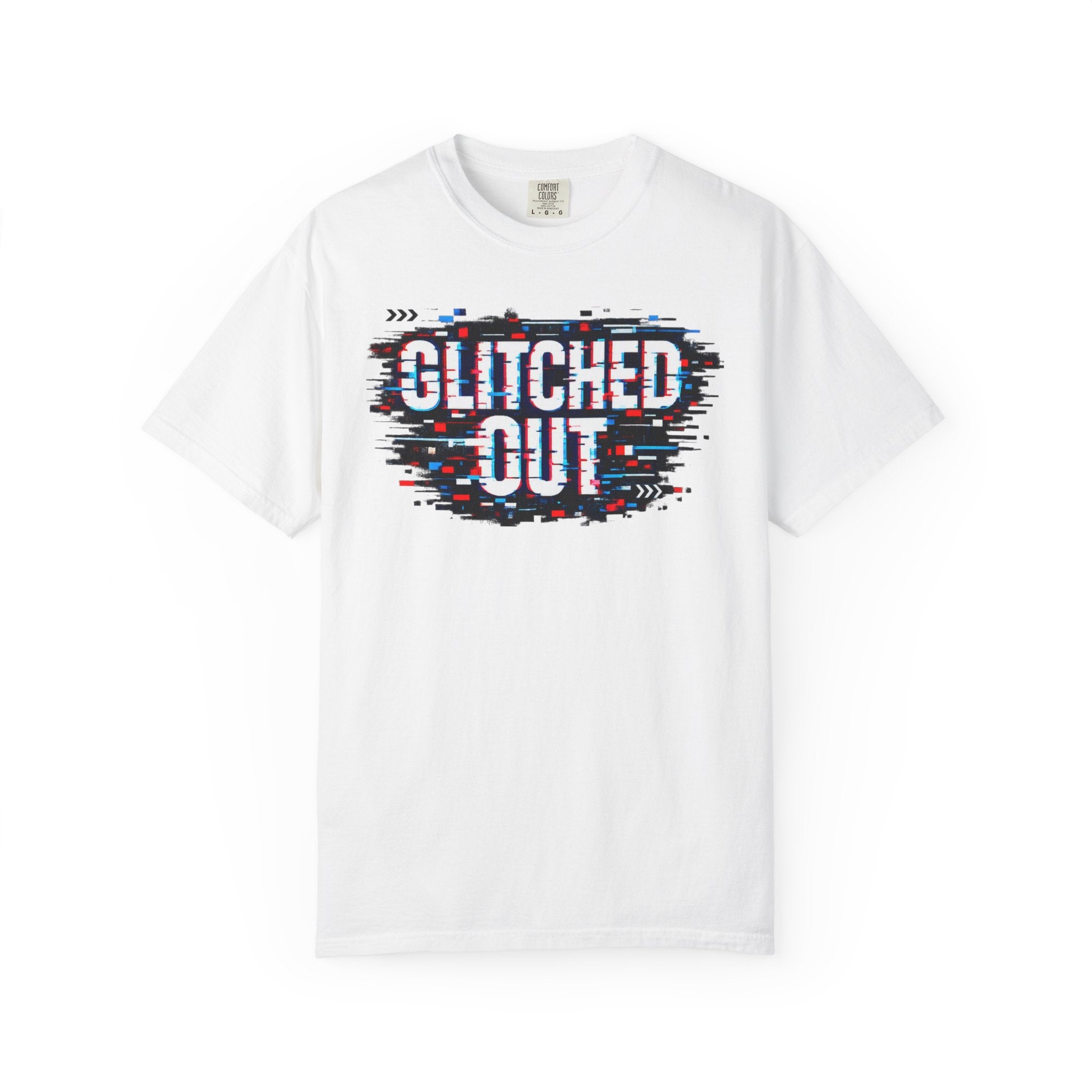 Glitched Out T-Shirt — Retro Glitch Graphic Tee